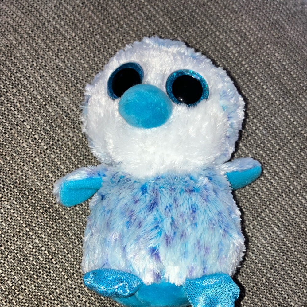 Ty Blue and White Plush Toy for Small Pets